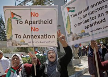 Miles asisten a manifestaciones en EE.UU. contra los planes de soberanía de Israel