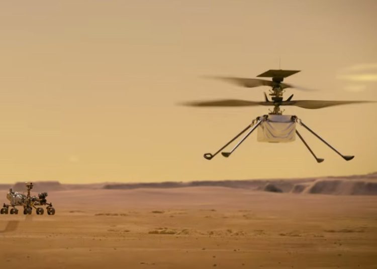 El primer helicóptero interplanetario se dirige a Marte