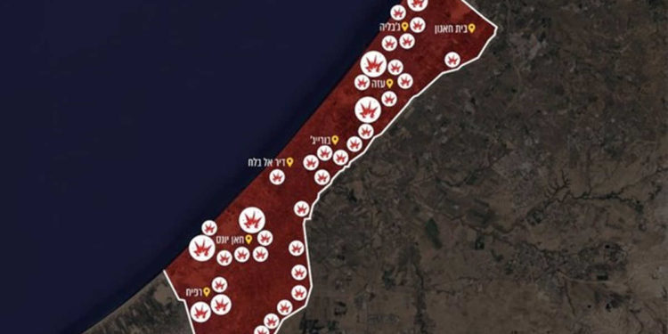 Reporte de las FDI: 100 objetivos terroristas en Gaza en 19 noches