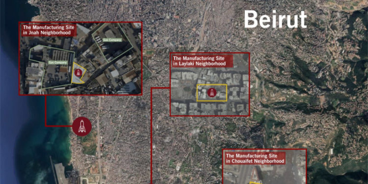La revelación de fábricas de misiles de Hezbollah en Beirut podría provocar sanciones de EE.UU.