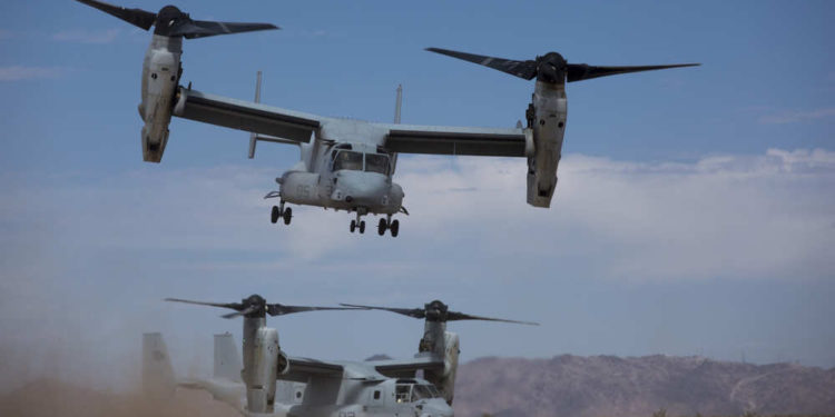 Israel está en conversaciones para comprar 12 aeronaves V-22 Osprey