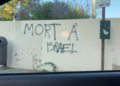 'Muerte a Israel' pintado en una pared en una ciudad del sur de Francia