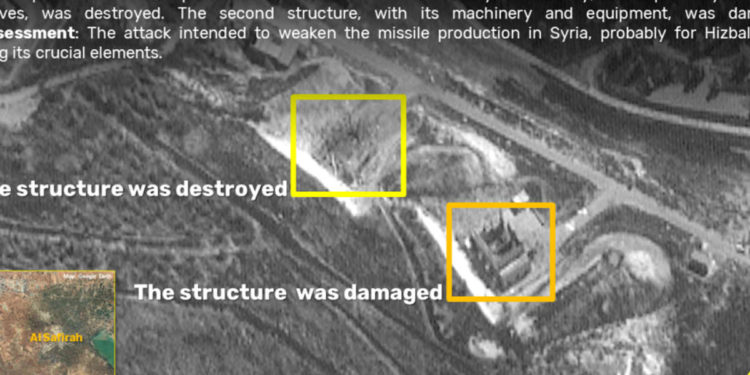 Imágenes de satélite muestran ataques aéreos a instalaciones secretas de misiles en Siria