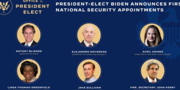 Biden nombra equipo de política exterior