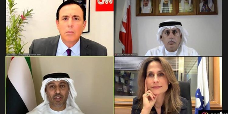 Ministros de Israel, Emiratos Árabes Unidos y Bahrein