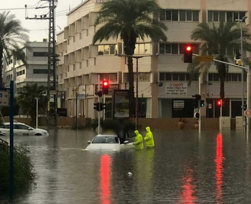 Ola de inundaciones en todo Israel tras las lluvias
