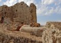 Refugiados sirios acampan en las ruinas de antiguo templo romano