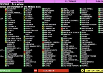153 Estados de la ONU piden a Israel que “renuncie a la posesión de armas nucleares”