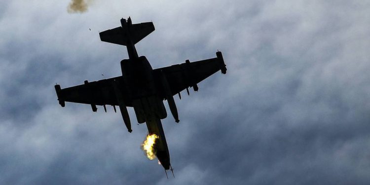 Avión de combate de Rusia derribado por rebeldes sirios