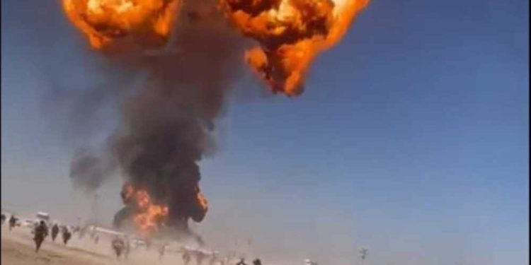 Descomunal explosión en la frontera entre Irán y Afganistán