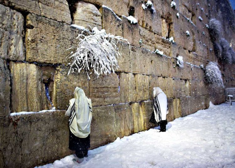 Probabilidad de nieve en Jerusalén