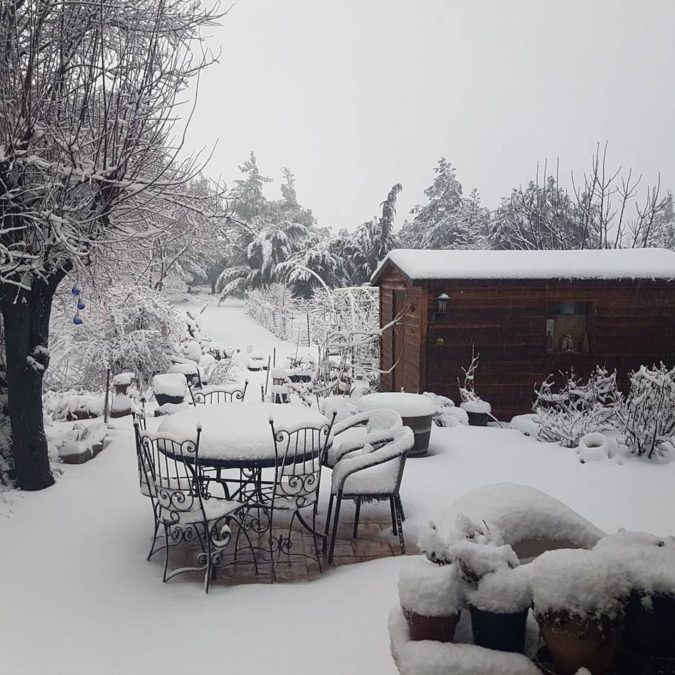 Tormenta de nieve en Israel