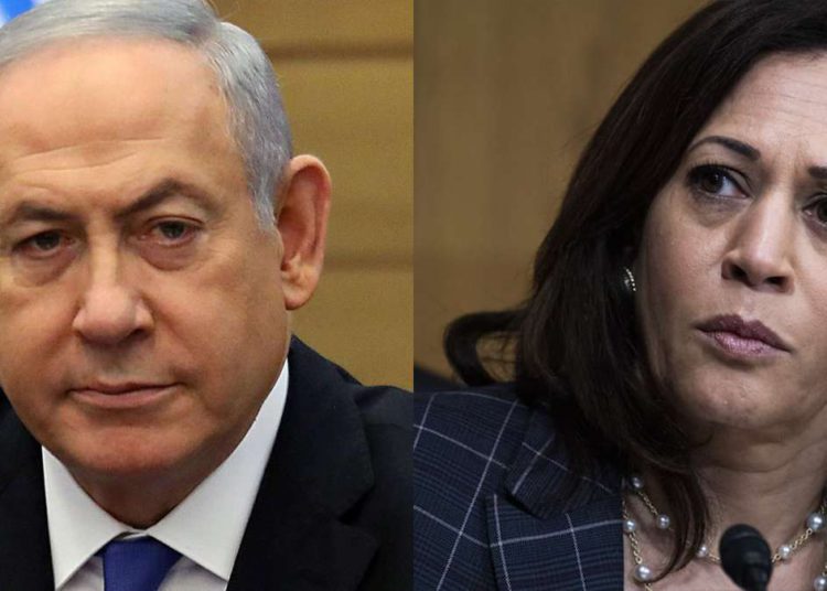Netanyahu habló con la vicepresidente Kamala Harris
