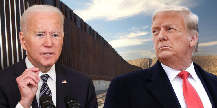Migrantes entran en EEUU por brechas del muro tras la orden de Biden de parar construcción