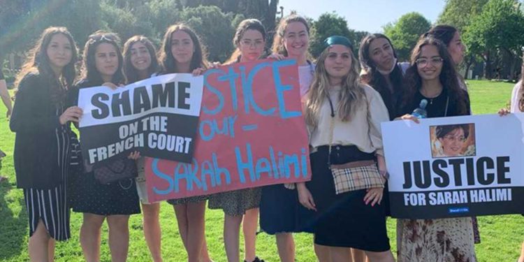 Estudiantes franceses protestan contra el veredicto del caso Sarah Halimi