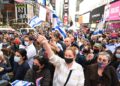 Miles se manifiestan en Times Square en solidaridad con Israel
