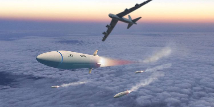 El B-52 muestra la cadena de destrucción de misiles hipersónicos