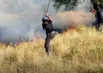 Árabes intentan incendiar la comunidad de Oz V'tzion