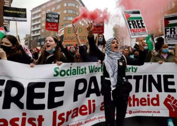 Marchas anti-Israel en Londres y Madrid en medio de los combates contra Hamás