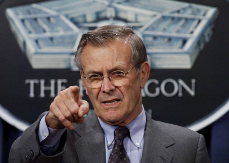 Ex secretario de Defensa de EE.UU, Donald Rumsfeld, muere a los 88 años