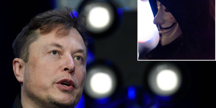 Anonymus amenaza a Elon Musk por manipular los precios del Bitcoin