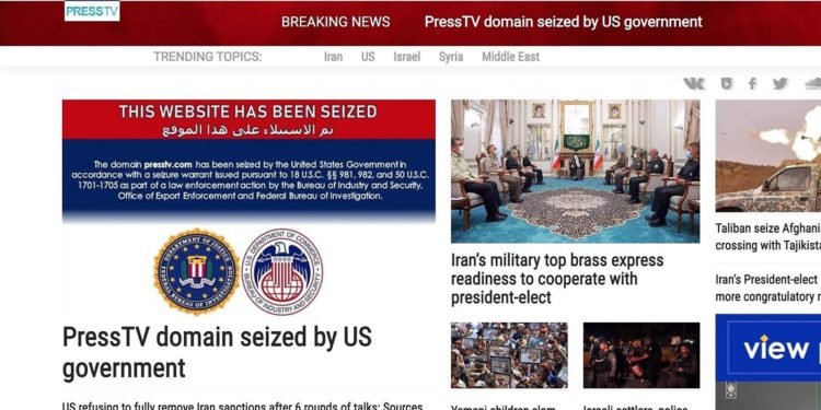 EE.UU. confirma que tomó el control de sitios web de noticias vinculados a Irán y Hamás
