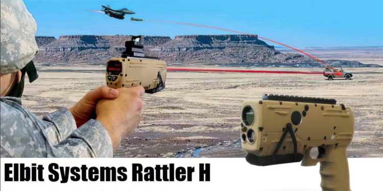 Elbit Systems presenta el designador láser codificado de mano Rattler H con LRF incorporado