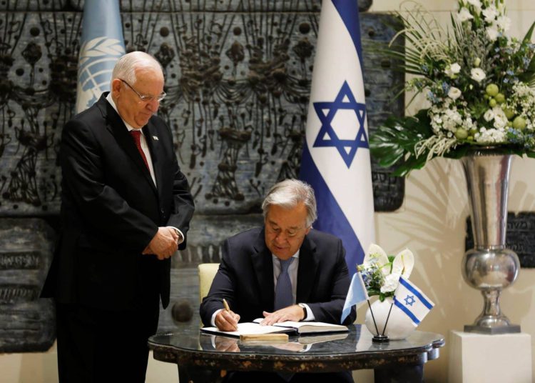 Rivlin al jefe de la ONU: Las resoluciones contra Israel no traerán la paz