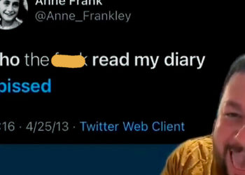 Un cómico australiano se ríe de un tuit que se burla de Ana Frank