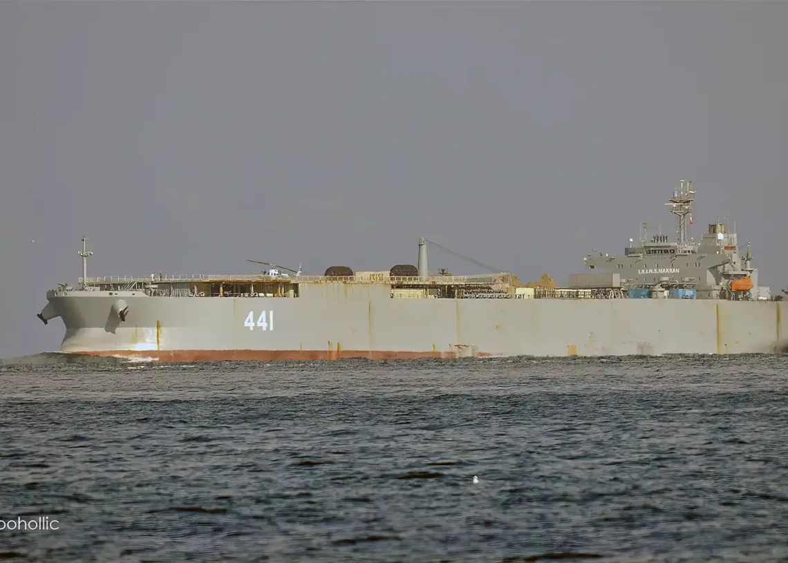 El mayor buque de guerra iraní en el Mar Báltico con destino a Rusia