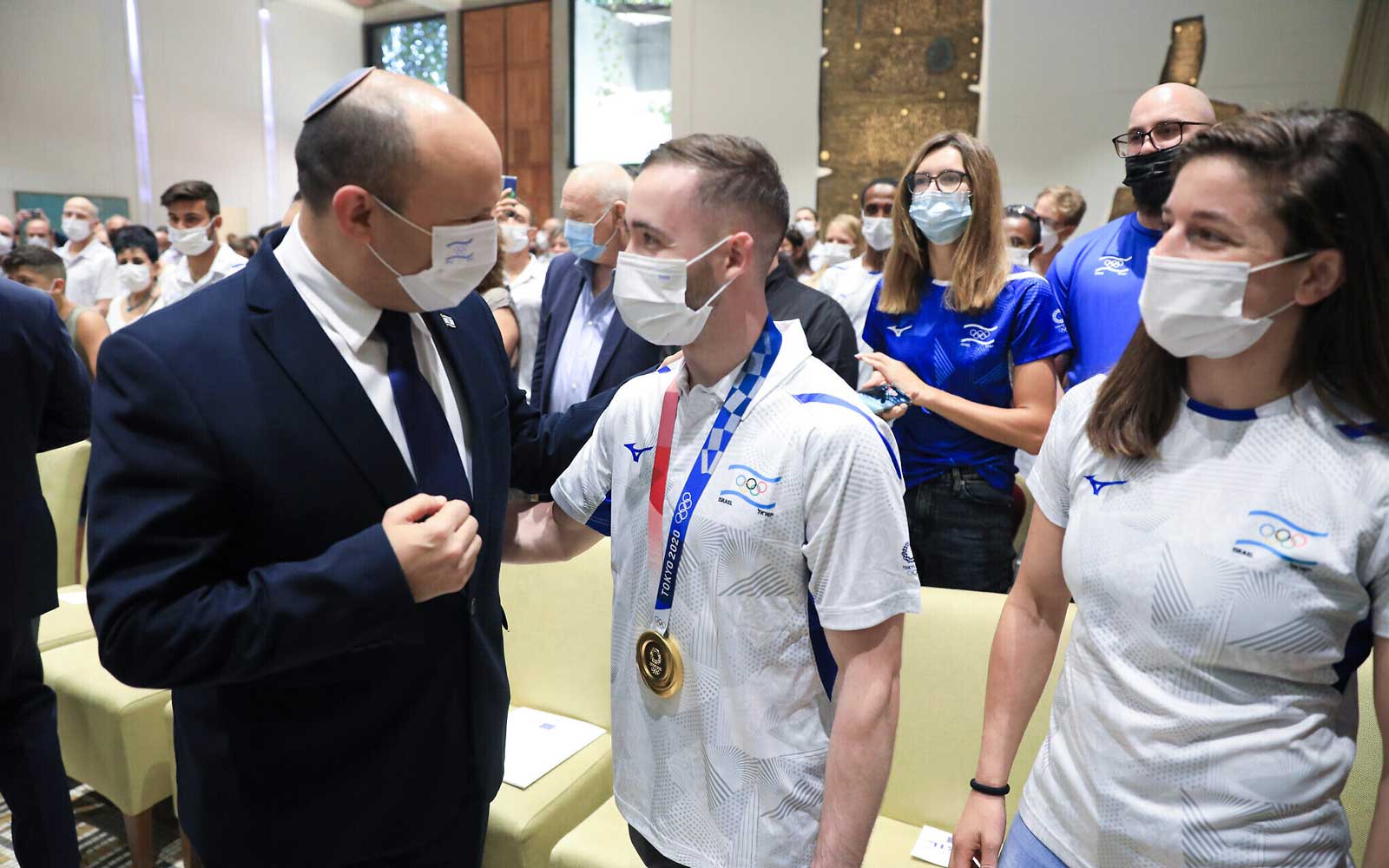 Herzog y Bennett reciben a la delegación olímpica más exitosa en la historia de Israel