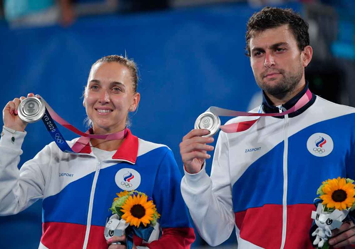 Tokio 2020: Tenista ruso-israelí gana la plata para Rusia en la final de dobles mixtos