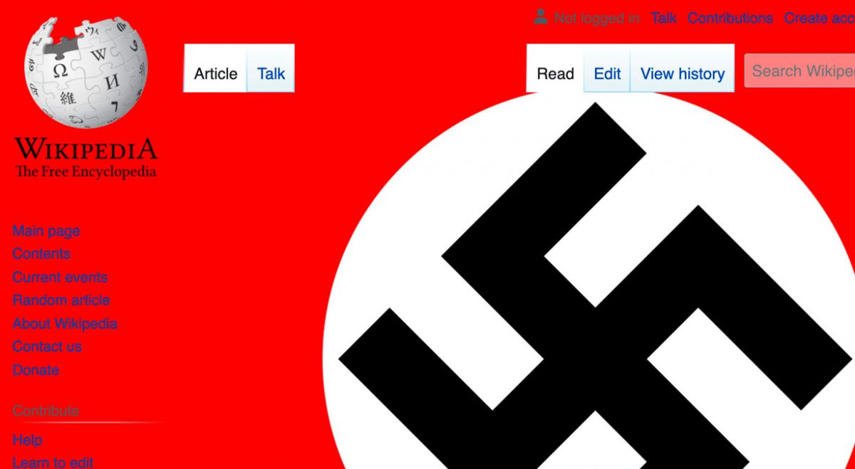 Un vándalo añade esvásticas a 53.000 páginas de Wikipedia