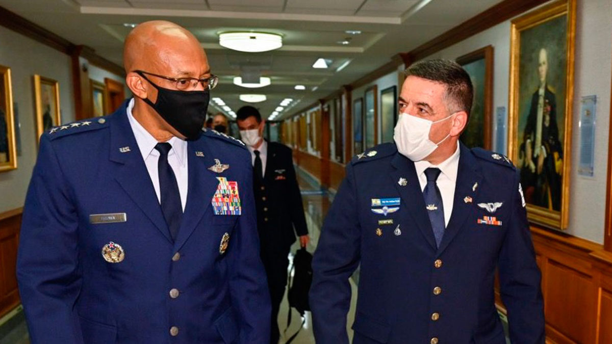 Comandante de la IAF se reunió con sus homólogos estadounidenses en Washington