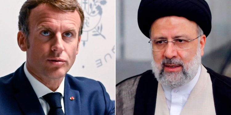 Raisi de Irán insta a Macron a garantizar los "derechos" de Teherán en las conversaciones sobre el acuerdo nuclear