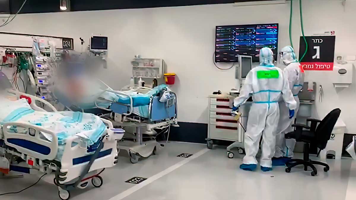 Covid-19 en Israel: cantidad de pacientes intubados se duplicó en la tercera oleada