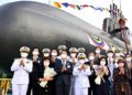Corea del Sur lanza un nuevo submarino de 3.000 toneladas