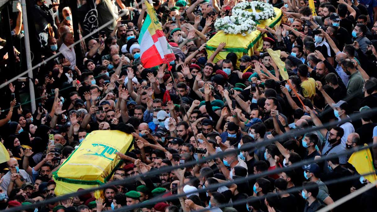 Líbano conmocionado durante los funerales de los siete muertos en el tiroteo de Beirut