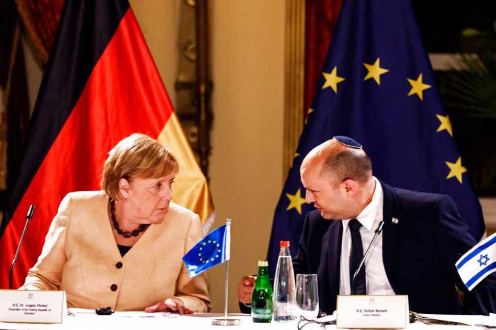 Merkel reafirma su apoyo a la creación de un “Estado palestino”