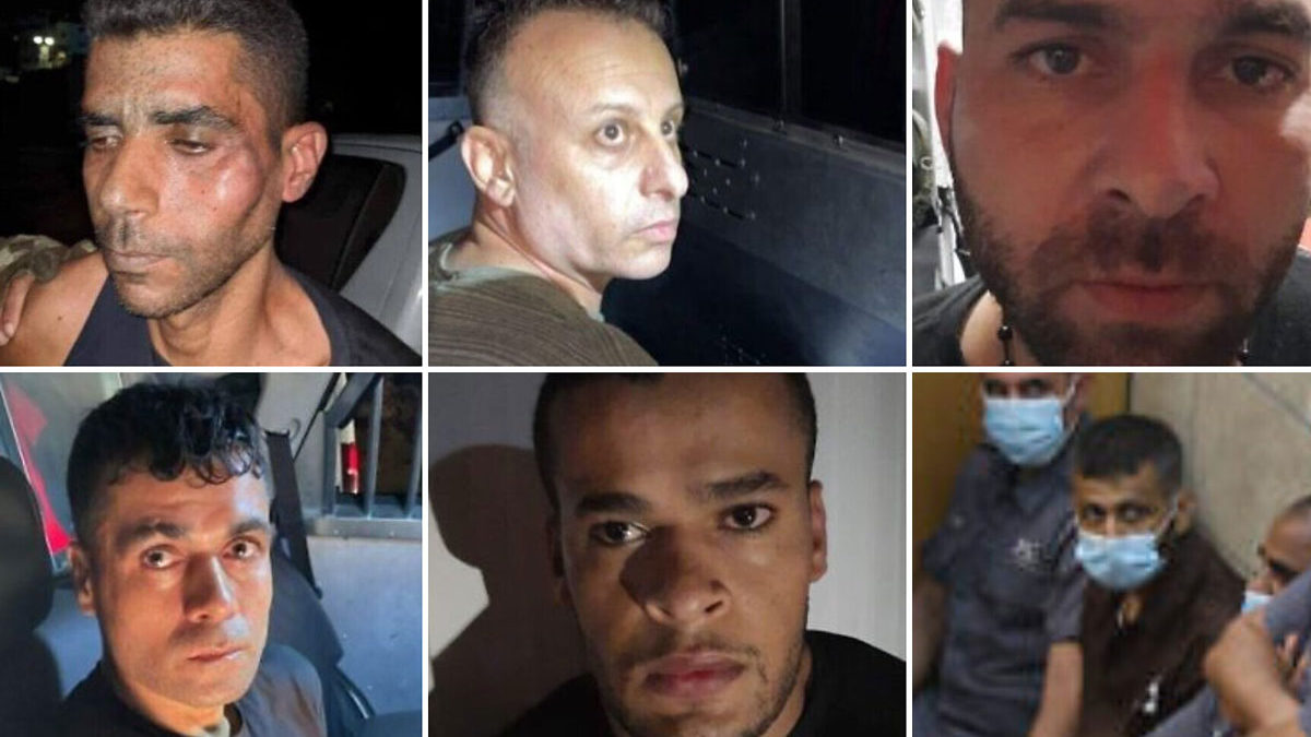 Terroristas que escaparon de la prisión de Gilboa son acusados de fuga