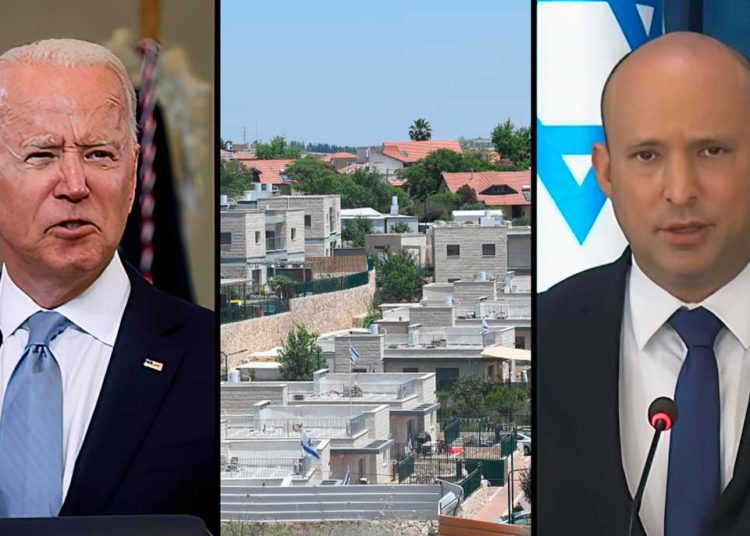 Mensaje privado de Biden a Bennett: “detenga la construcción en Cisjordania”