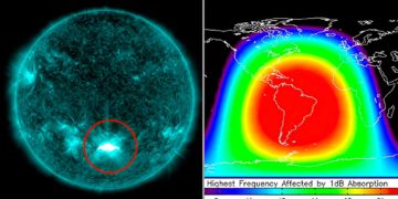El Sol ha emitido una potente erupción que puede afectar a Sudamérica