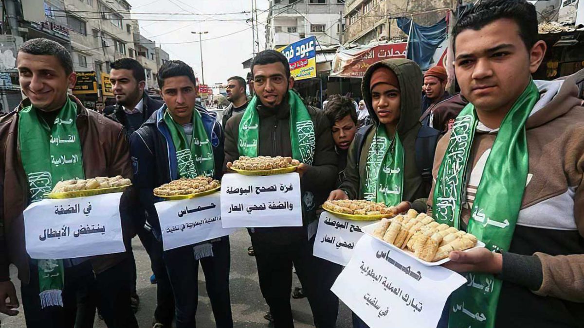 Hamás repartió dulces en Gaza para celebrar el ataque terrorista en Jerusalén