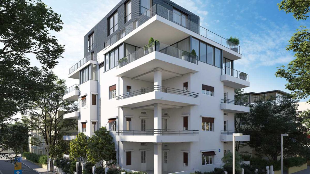 Se añade un ático de 30 millones de NIS al edificio Bauhaus de Tel Aviv