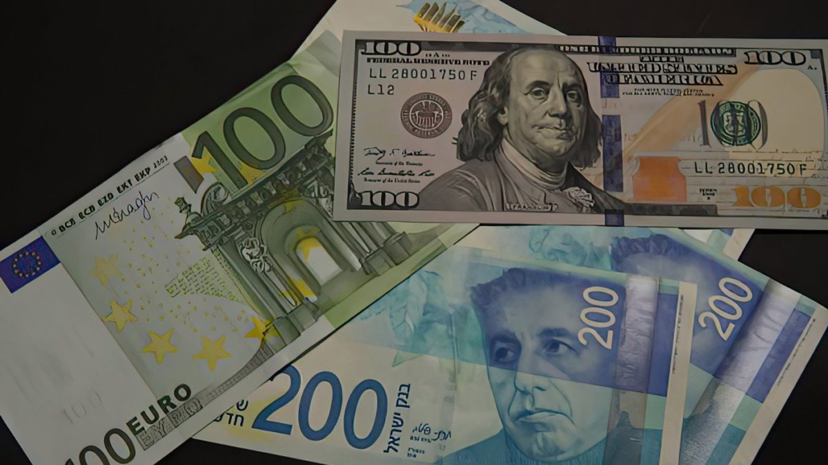 El shekel se debilita frente al dólar y se fortalece frente al euro