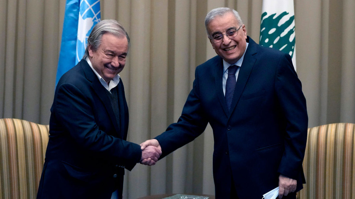 El jefe de la ONU realiza una visita de solidaridad al Líbano afectado por la crisis