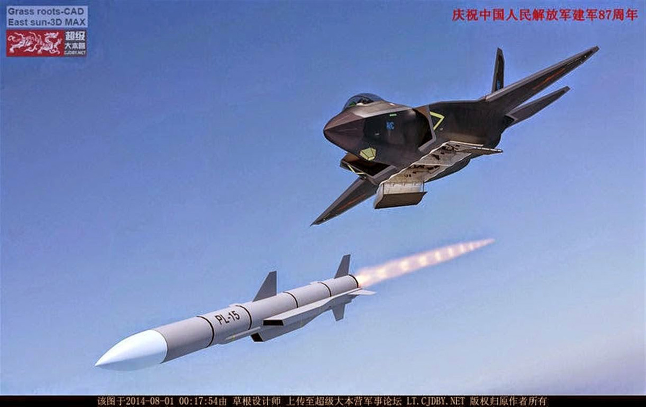 EE.UU. mejorará sus misiles AIM-120 para competir con los cazas J-20 de China
