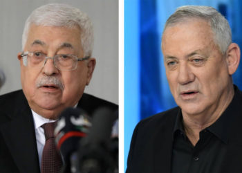Ministro de Defensa de Israel recibe a Mahmoud Abbas en su casa