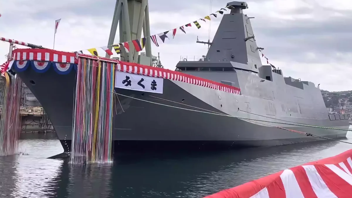 La armada japonesa lanza su nueva fragata