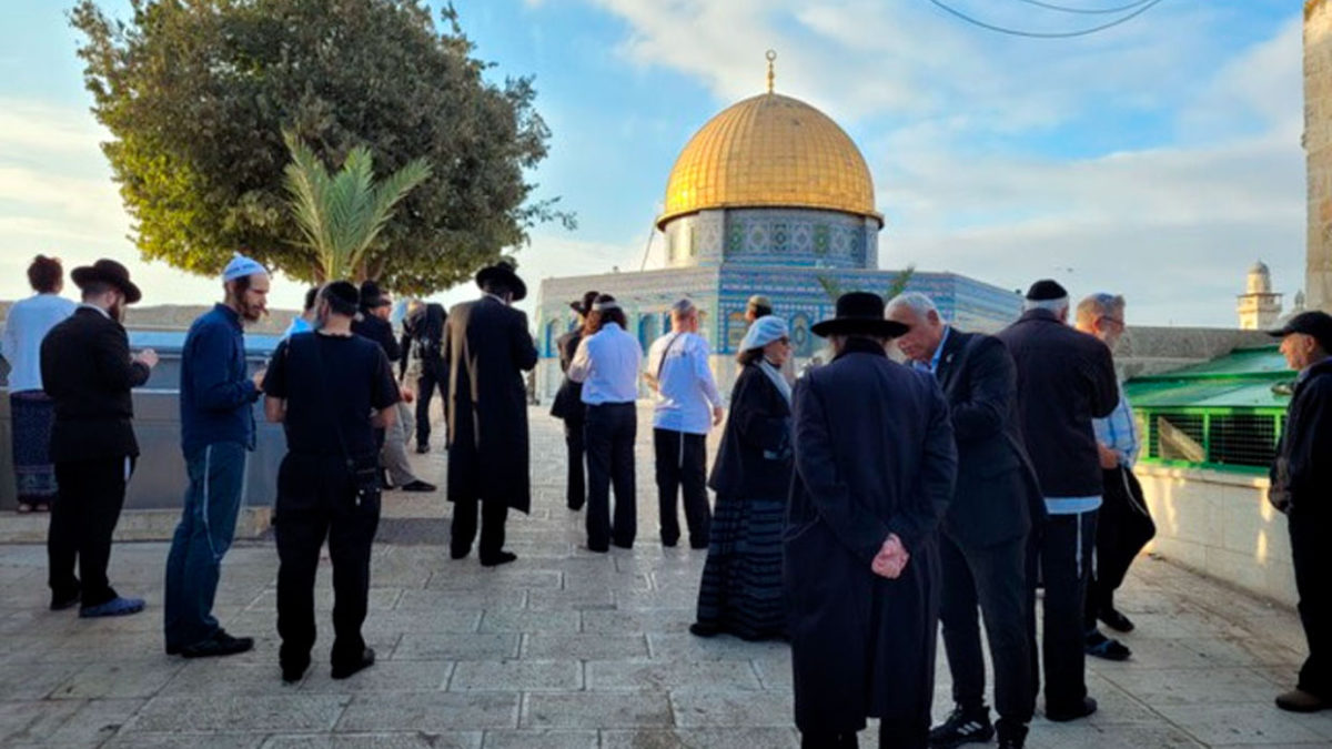 Récord de peregrinos judíos en el Monte del Templo en 2021